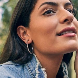 Kendra Scott silver hoop earrings
